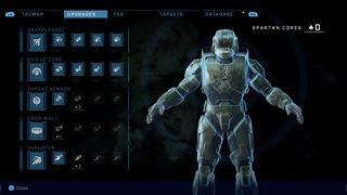 Screenshot of Halo Infinite depicting a Spartan Core, which reads “You have obtained a Spartan Core. These valuable Miolnir components are used to upgrade Equipment. Go to Upgrade in the Campaign Menu to install the core. ”