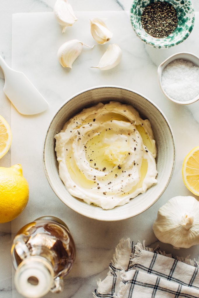 Making Aioli