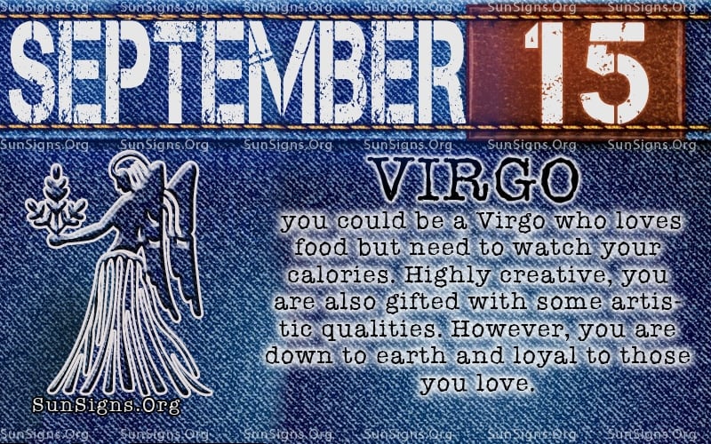 September 15 birthday calendar virgo
