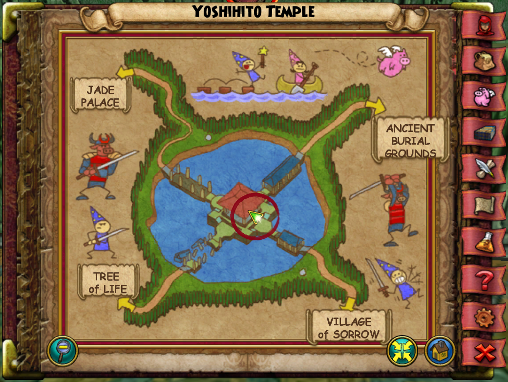 Map of Blue Oyster Yoshihito Temple