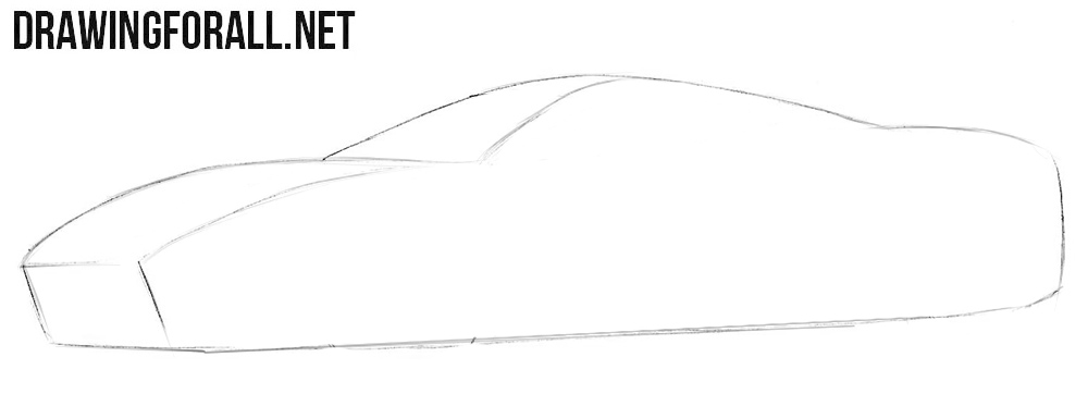 How to draw super car step by step