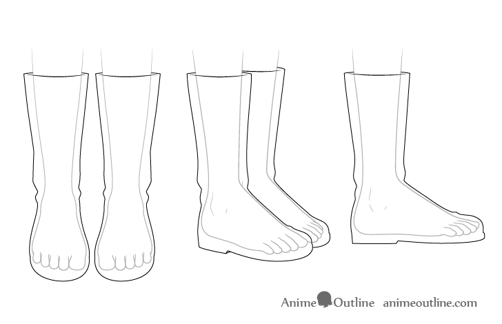 Anime boots see through drawings