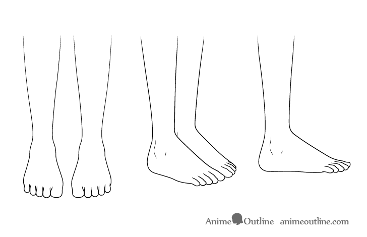 Anime warm up legs drawing