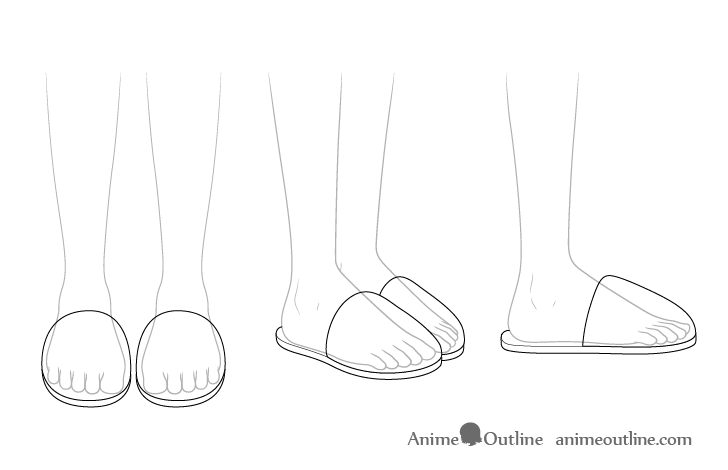 See-through anime sandals