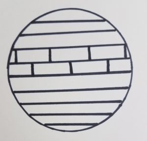 How to draw brick wall Step 4