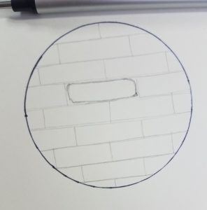 How to draw brick wall with mortar2