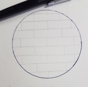 How to draw brick wall 2 Step1