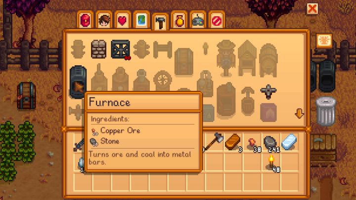 How to make a furnace in Stardew Valley