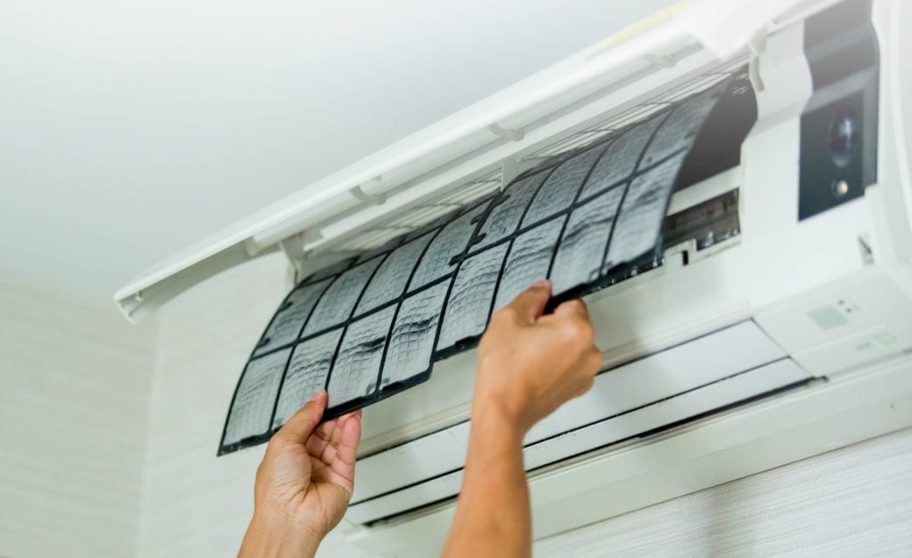 Steps to clean window air conditioners without removing them