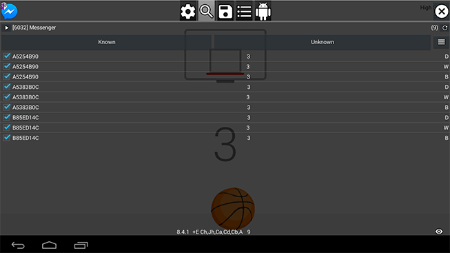 Filter basketball scores on Messenger
