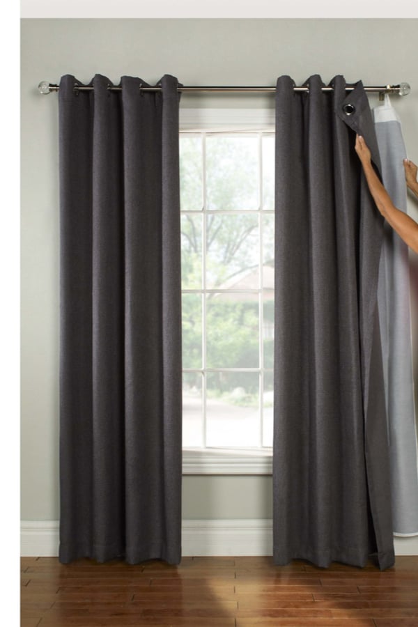 Dim the light with curtain liners