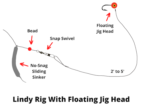 Lindy shoe with floating head diagram