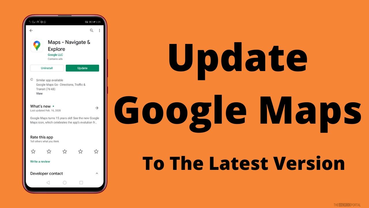 Update Google Maps to the latest version
