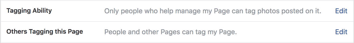 fb page tagging option 2