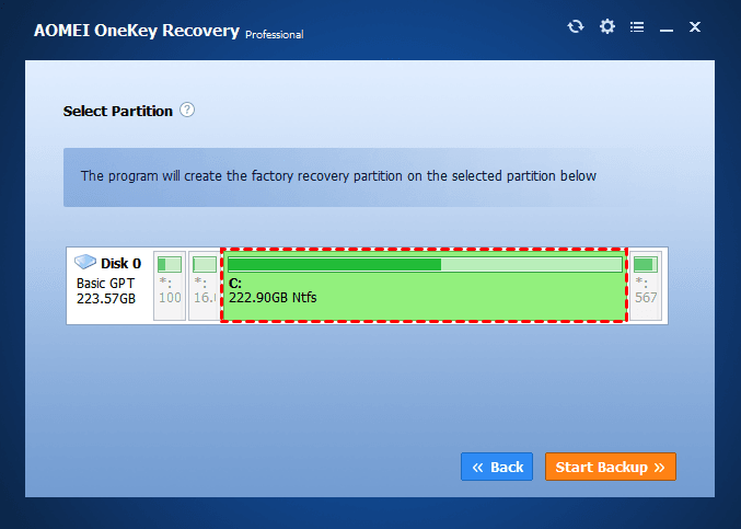 Select partition