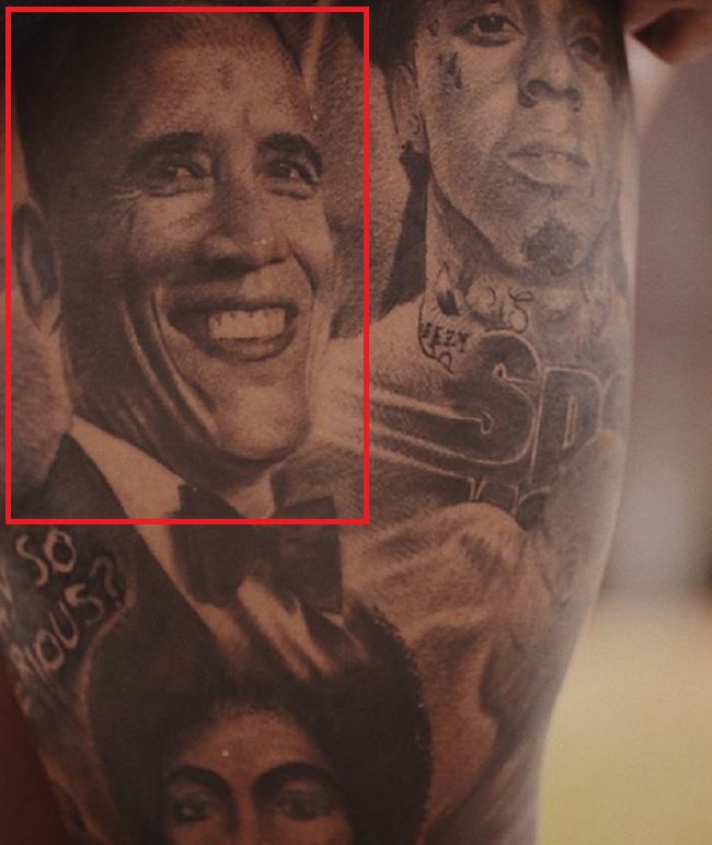 Odell Beckham Jr-Barack Obama-Tattoo