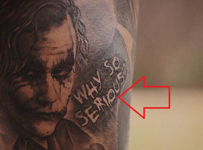 Odell Beckham Jr-WHY SO SERIOUS- Tattoo