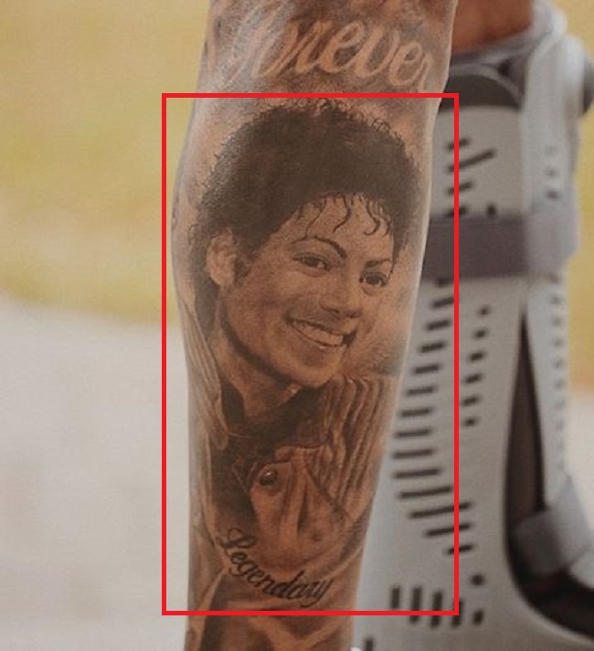 Odell Beckham Jr-Michael Jackson-Tattoo