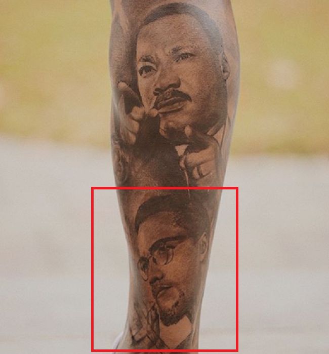 Odell Beckham Jr-Malcolm X-Tattoo