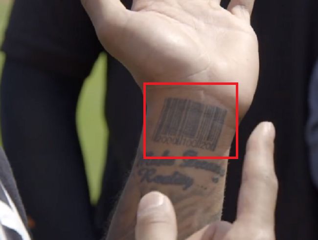 Odell Beckham Jr-Barcode-Tattoo