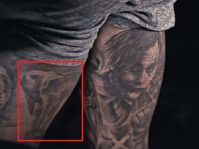 Odell Beckham Jr-Elephant-Tattoo