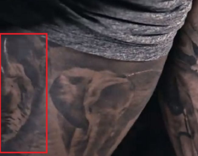 Odell Beckham Jr-Hippopotamus-Tattoo