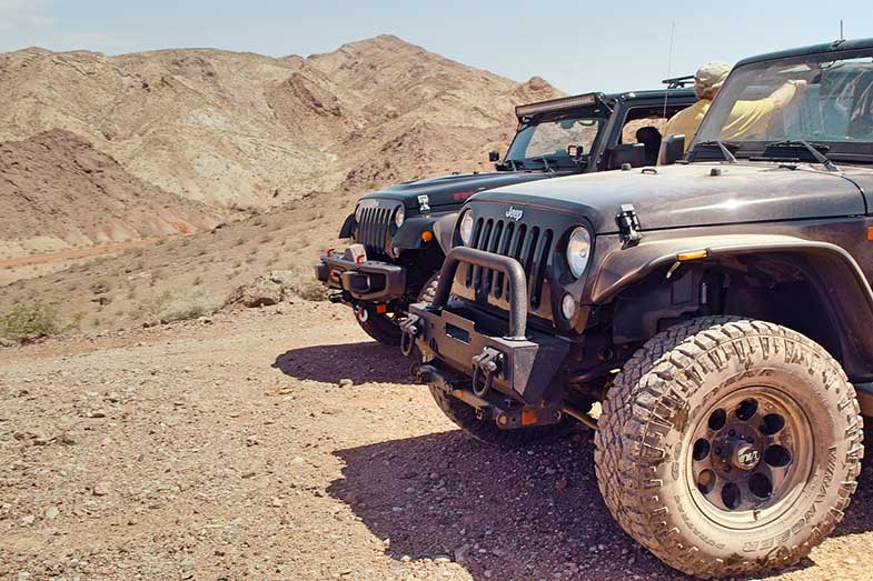 Used Off-Road Dirty Jeep