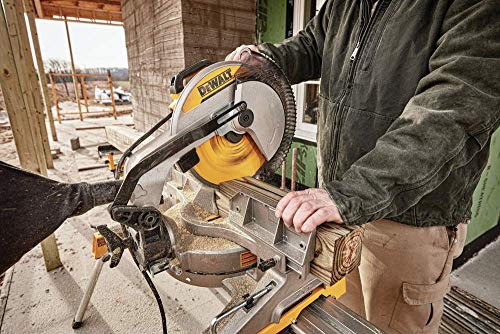 DEWALT 12-inch Miter Saw, 15-Amp, Single Bevel, Compound (DWS715)