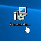 Double click on Zemana AntiMalware to install it
