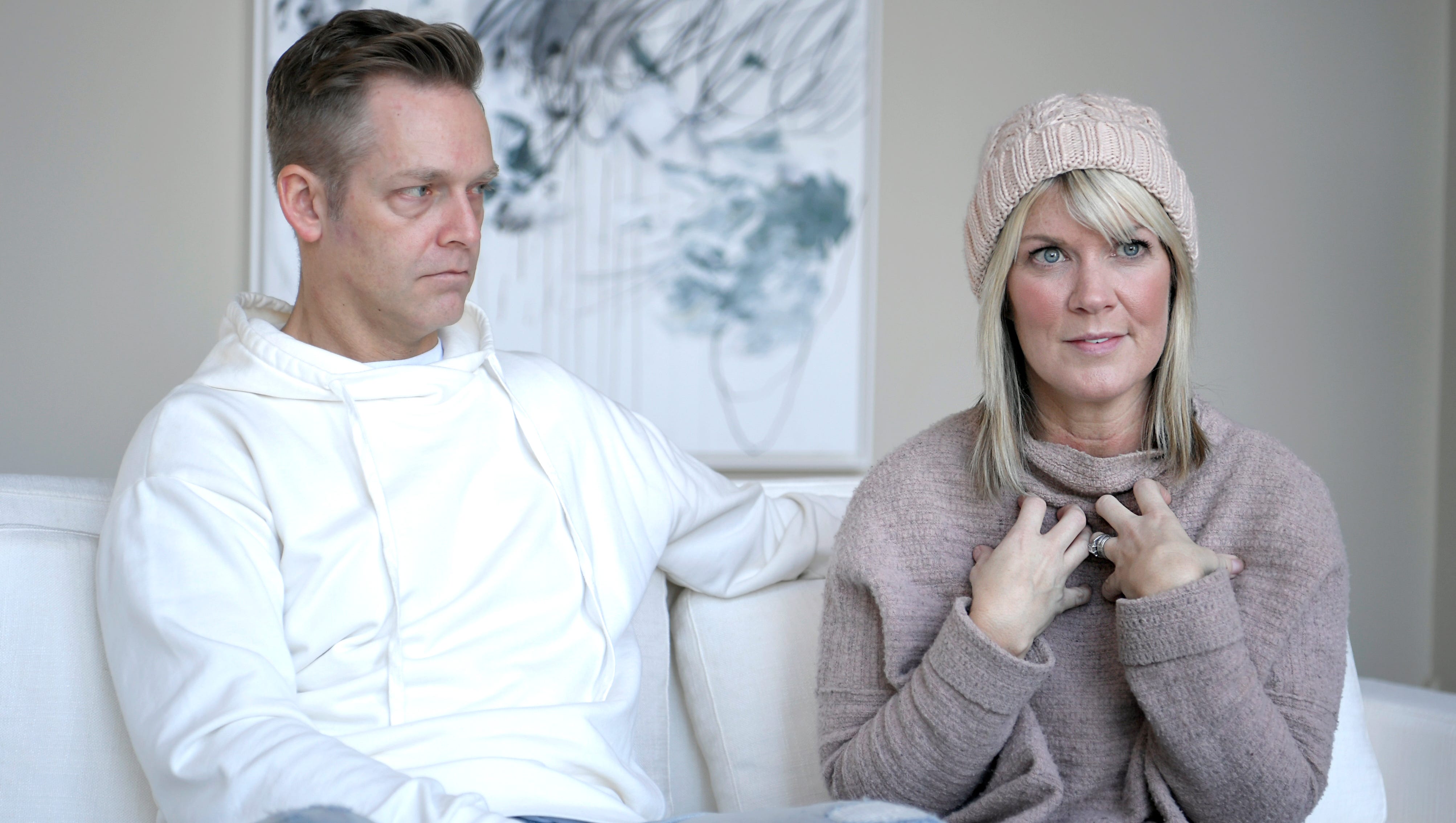 Grammy Award-winning producer and musician Bernie Herms with his wife and Christian music artist Natalie Grant talk about recovering from thyroid surgery at their home in Brentwood, Tenn on Thursday, May 19. January 1, 2018.