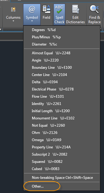 Additional Unicode Codes