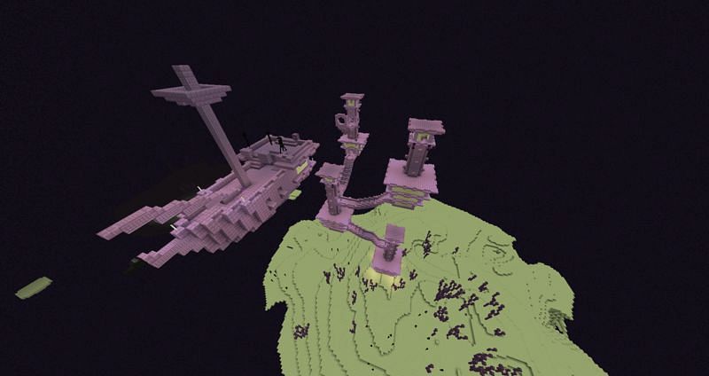 End Ships has three Shulkers protecting the loot (Image via Minecraft Wiki)
