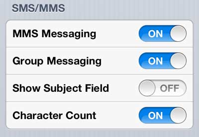 allow mms messaging on iphone 5
