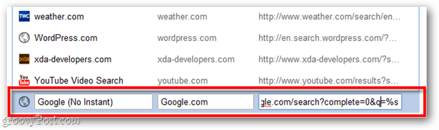 add search engine to google chrome