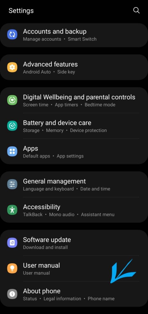 Enable Samsung OneUI 3 Developer Mode 1
