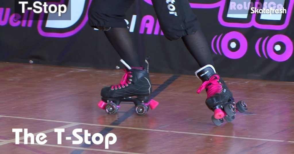 T-Stop on roller skates - Skatefresh Asha
