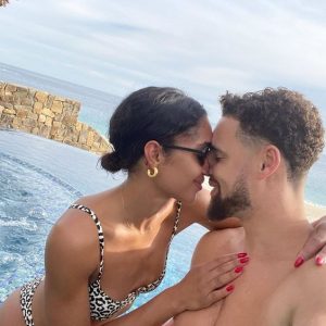 Laura-Harrier-and-Klay-Thompson-enjoing-vacation