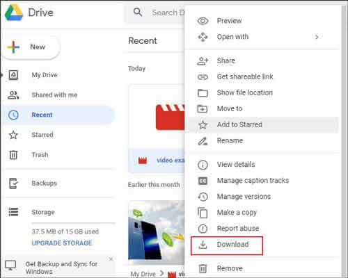 how to transfer photos from htc to computer using google dirve