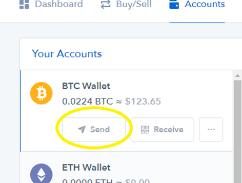 Coinbase Your Account