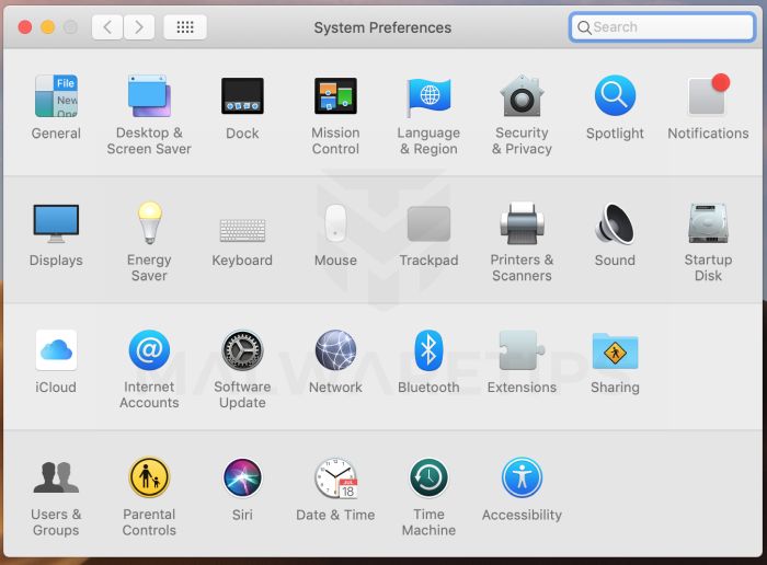 Look for Configuration in System Preferences