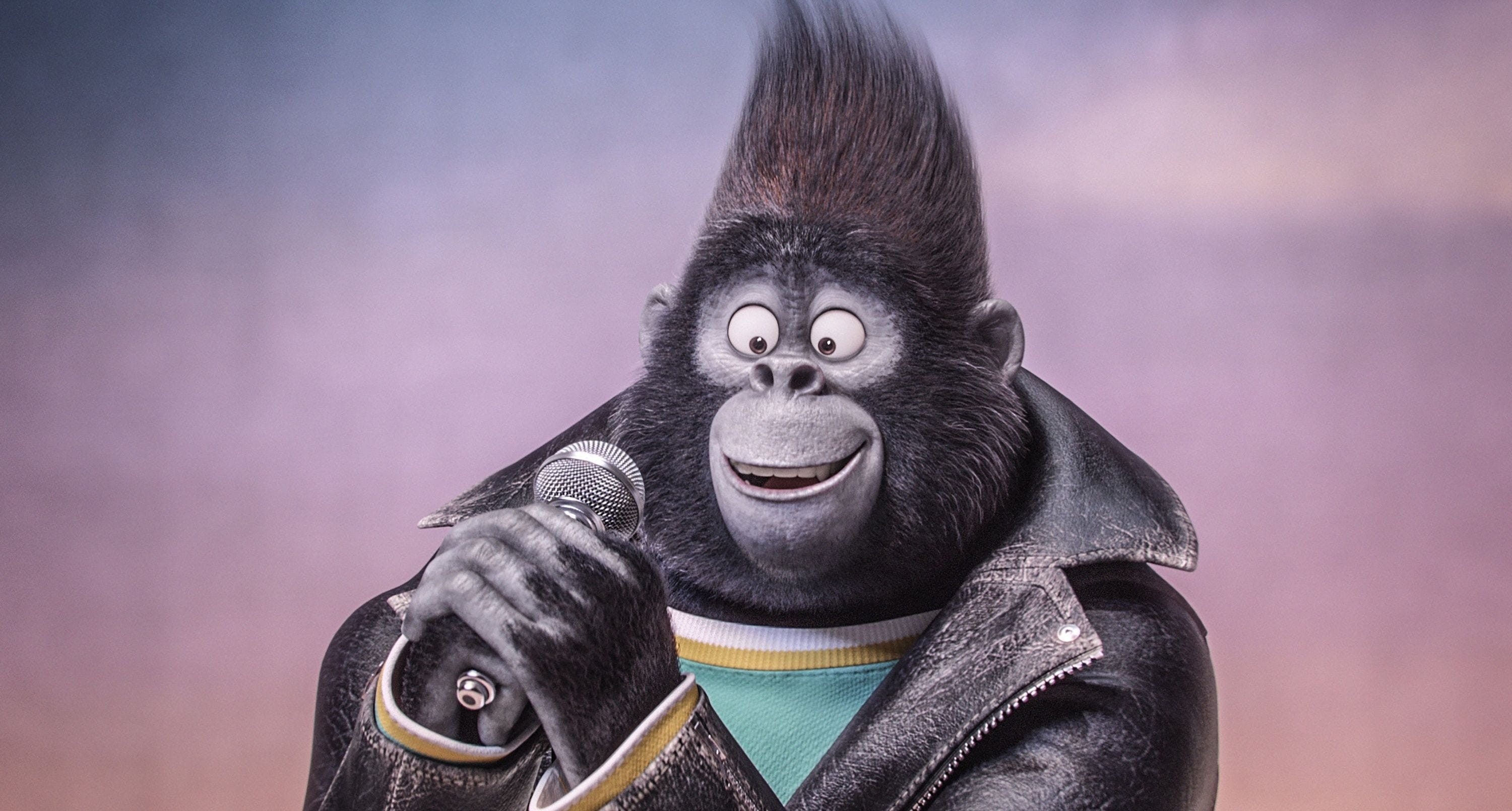 Taron Egerton voices Gorilla in Johnny in "Sing,"