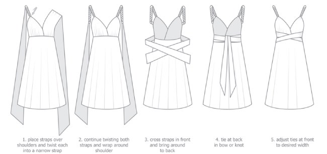 How to tie the Convertible Ao Dai part 1