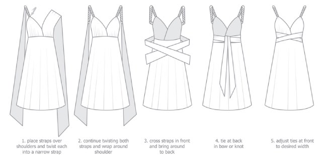 How to tie a convertible skirt part 4