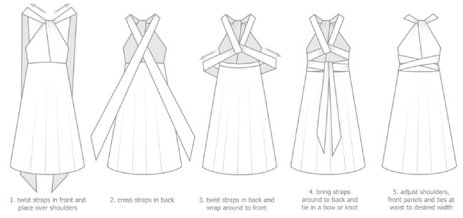 How to tie a convertible skirt part 5