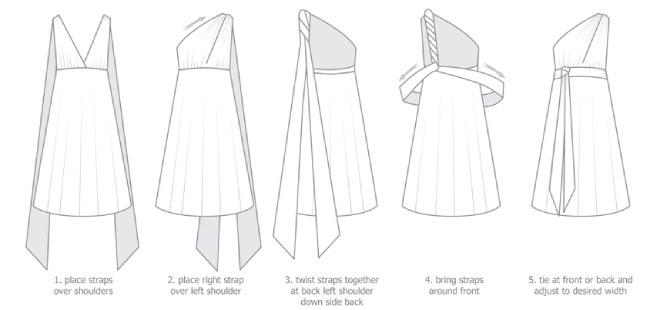 How to tie the Convertible Versatile Dress part 8