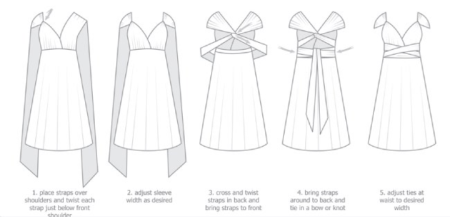 How to tie the Convertible Multi-Purpose Dress part 10