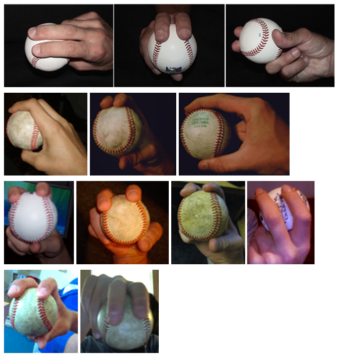 Image of two-seam fastball ball grip