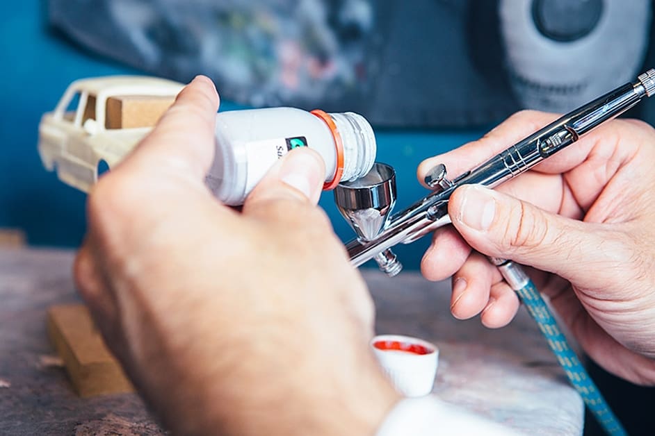 how to paint thin enamel for airbrush