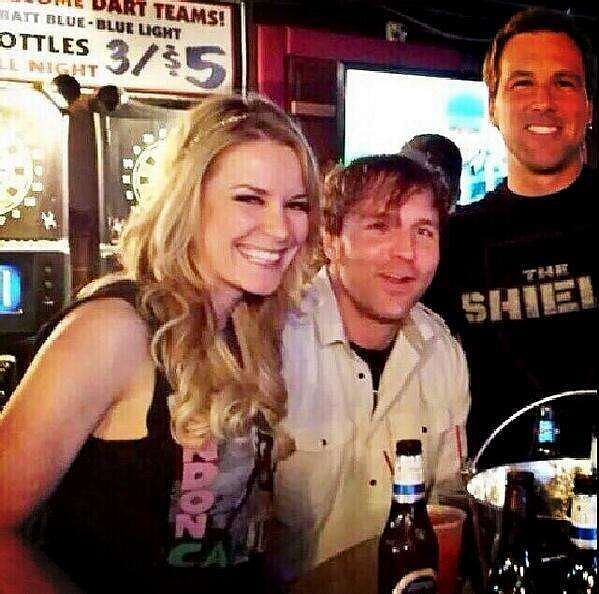 One of the rarer pictures of Dean and Renee hanging out together