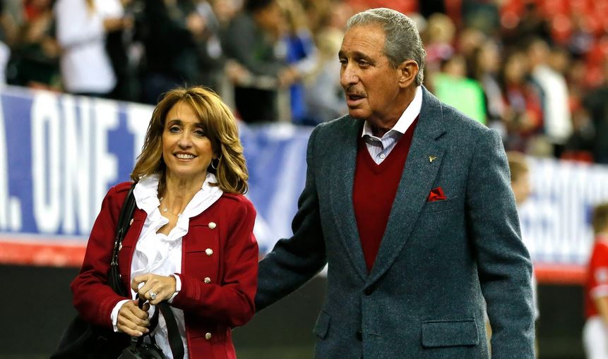 Arthur Blank with his wife Angela Macuga